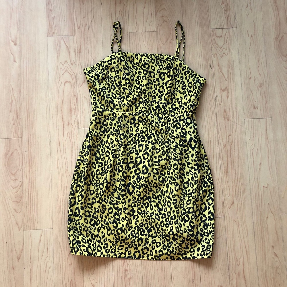 Cheetah Fitted Mini Dress